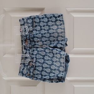 Old Navy Pineapple Shorts Girls size 6